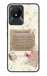 Hopeless Romantic Vivo Y02/Y02T Glass Case